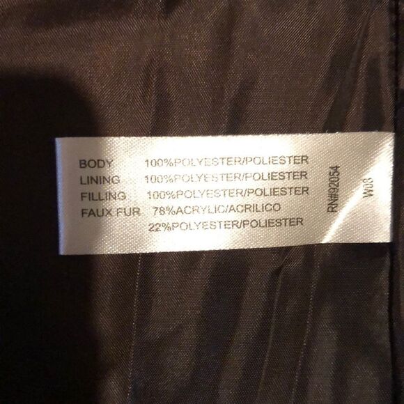 Carolyn Taylor Quilted Puffer Vest Faux Fu… - Picture 7 of 8